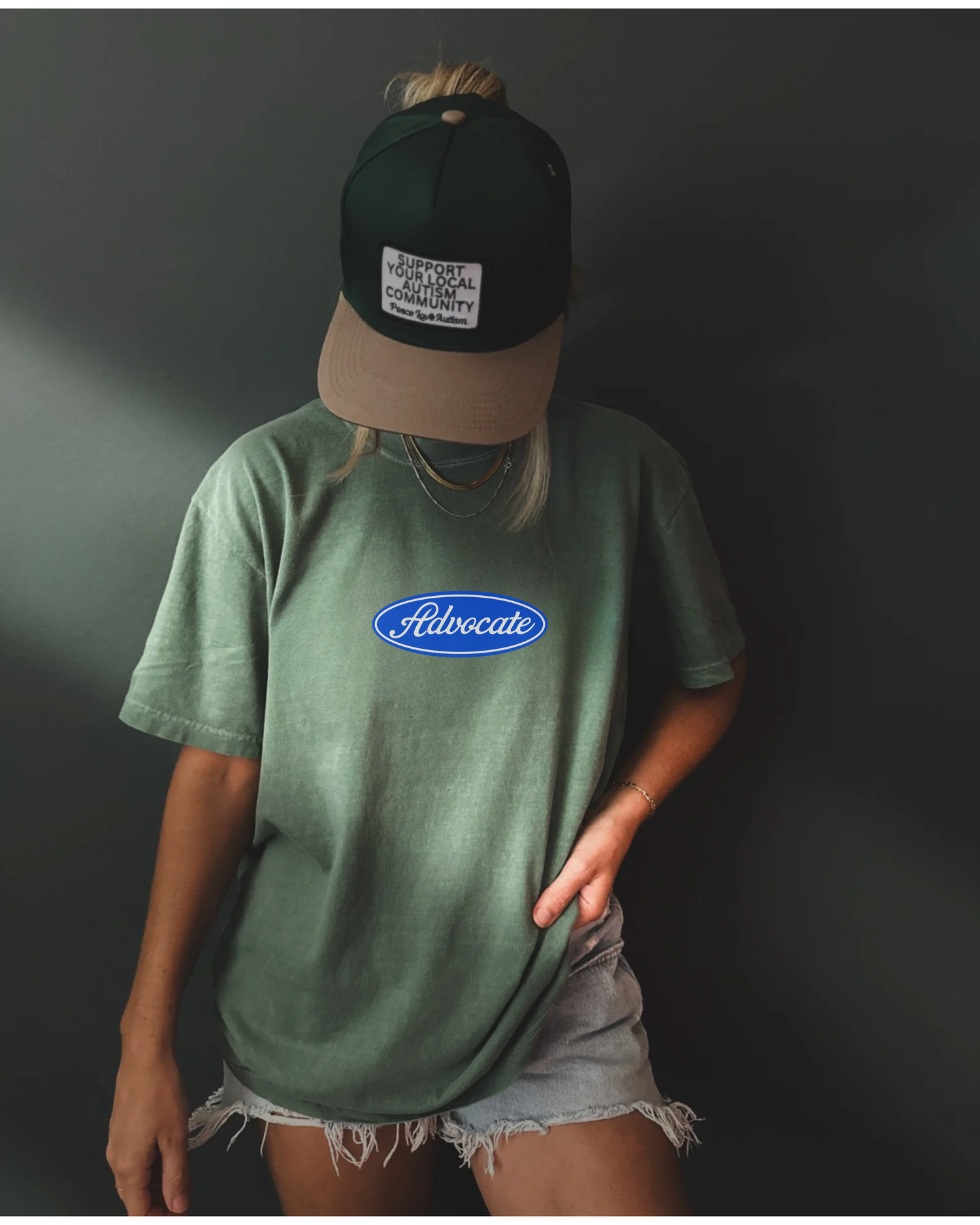Built to Last Advocate Tee — PEACE LOVE AUTISM